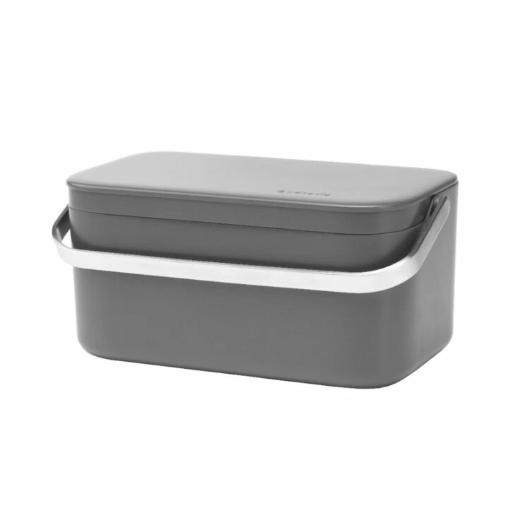 Brabantia Food Waste Caddy Dark Grey 3 Brabantia Food Waste Caddy Dark Grey