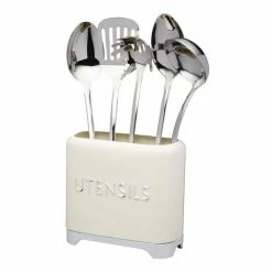 Kitchen Craft Kitchencraft Lovello Utensil Holder Cream